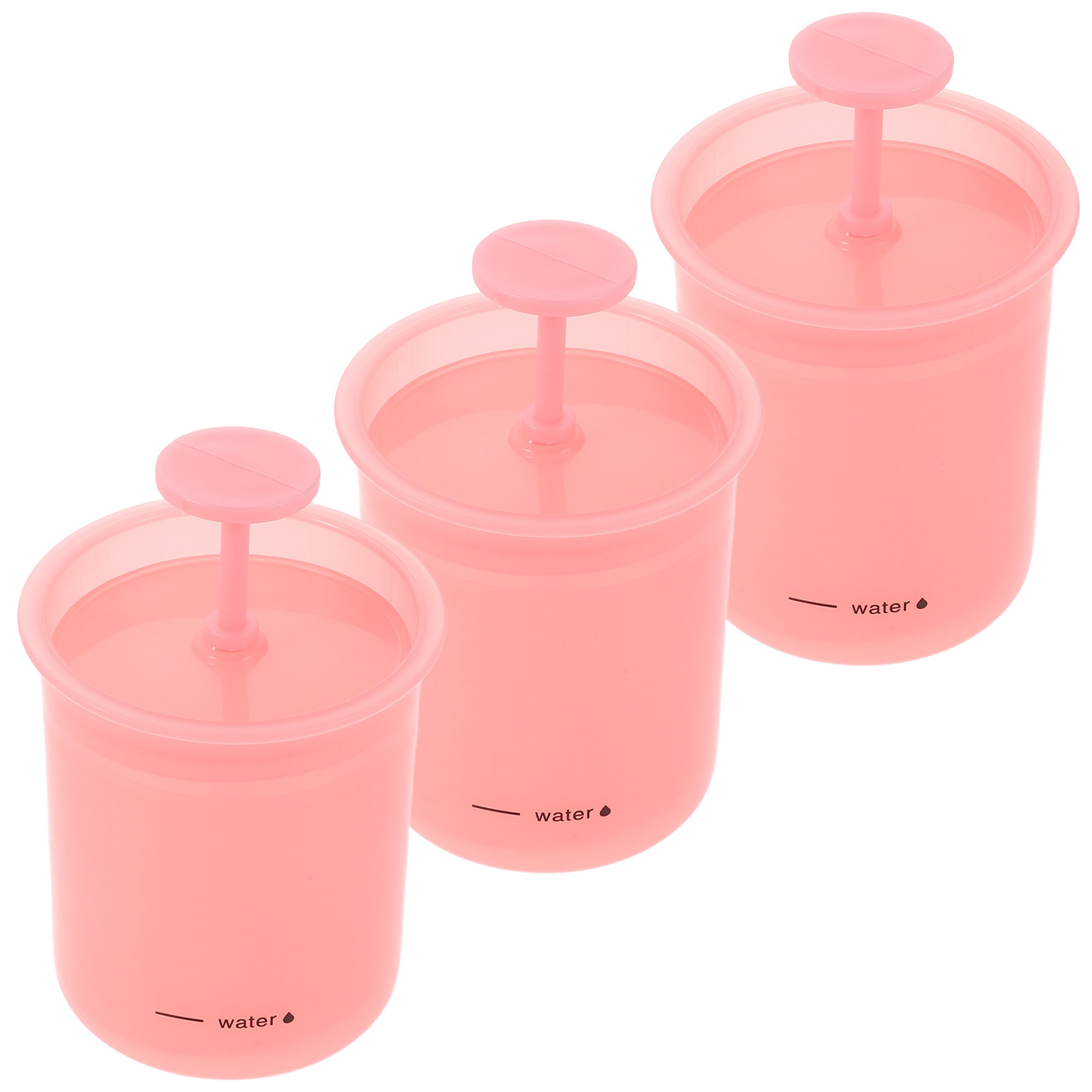Skincare Pink - 3 szt. Ręczny przenośny spieniacz do