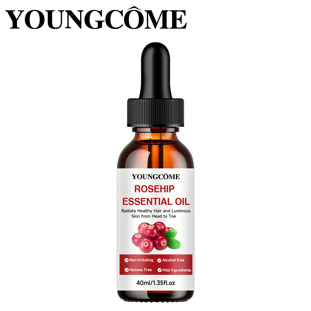 Face Oil Rosehip - YOUNGCOME Czysty Olejek Eteryczny z Dzikiej